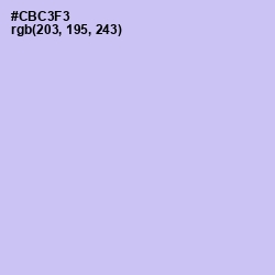 #CBC3F3 - Melrose Color Image