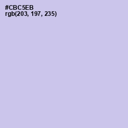 #CBC5EB - Periwinkle Gray Color Image