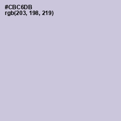 #CBC6DB - Ghost Color Image