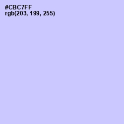 #CBC7FF - Periwinkle Color Image