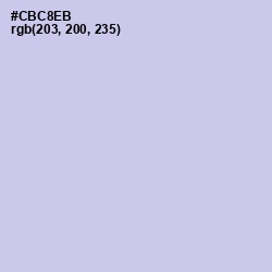 #CBC8EB - Periwinkle Gray Color Image