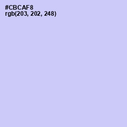 #CBCAF8 - Periwinkle Color Image