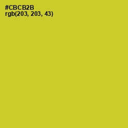 #CBCB2B - Bird Flower Color Image