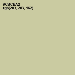 #CBCBA2 - Thistle Green Color Image