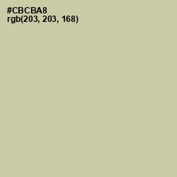 #CBCBA8 - Thistle Green Color Image