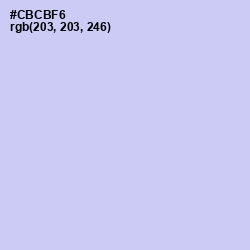 #CBCBF6 - Periwinkle Color Image