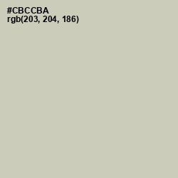 #CBCCBA - Foggy Gray Color Image