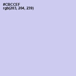 #CBCCEF - Periwinkle Gray Color Image