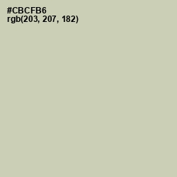 #CBCFB6 - Foggy Gray Color Image