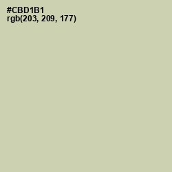 #CBD1B1 - Green Mist Color Image