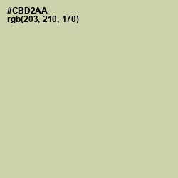 #CBD2AA - Green Mist Color Image