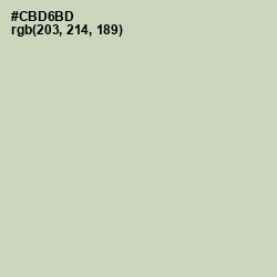 #CBD6BD - Pale Leaf Color Image