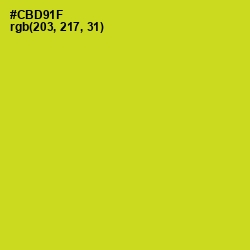 #CBD91F - Bird Flower Color Image