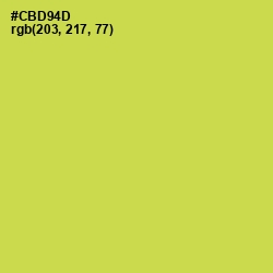 #CBD94D - Wattle Color Image