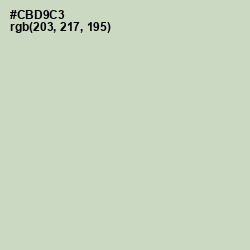 #CBD9C3 - Sea Mist Color Image