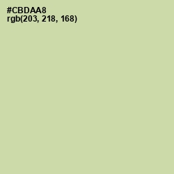 #CBDAA8 - Green Mist Color Image