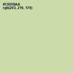 #CBDBAA - Green Mist Color Image