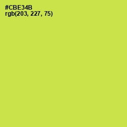 #CBE34B - Wattle Color Image