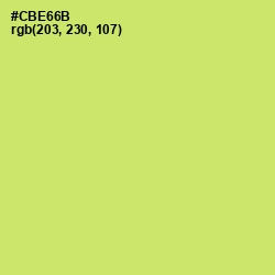 #CBE66B - Yellow Green Color Image