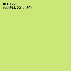 #CBE778 - Yellow Green Color Image
