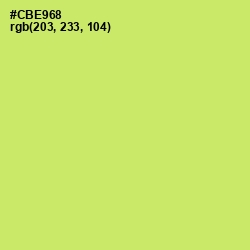 #CBE968 - Yellow Green Color Image