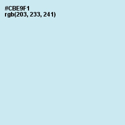 #CBE9F1 - Mint Tulip Color Image