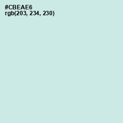 #CBEAE6 - Jagged Ice Color Image