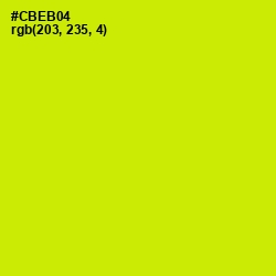 #CBEB04 - Bitter Lemon Color Image