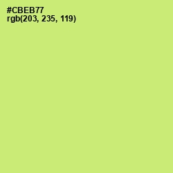 #CBEB77 - Yellow Green Color Image