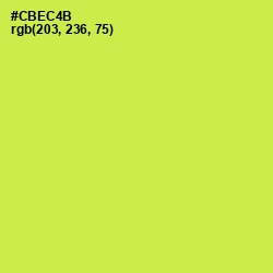 #CBEC4B - Wattle Color Image