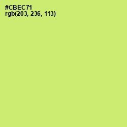 #CBEC71 - Yellow Green Color Image