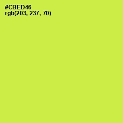 #CBED46 - Wattle Color Image