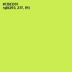 #CBED51 - Wattle Color Image