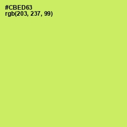 #CBED63 - Yellow Green Color Image