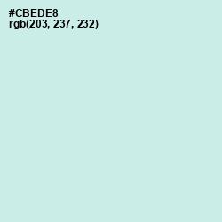 #CBEDE8 - Jagged Ice Color Image