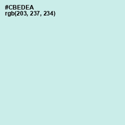 #CBEDEA - Jagged Ice Color Image