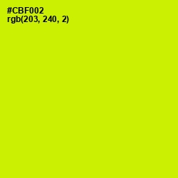 #CBF002 - Electric Lime Color Image