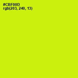 #CBF00D - Electric Lime Color Image