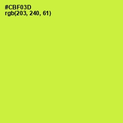 #CBF03D - Pear Color Image