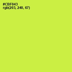 #CBF043 - Wattle Color Image