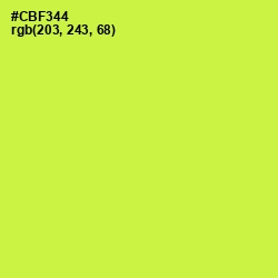#CBF344 - Wattle Color Image