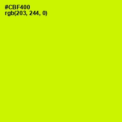 #CBF400 - Electric Lime Color Image