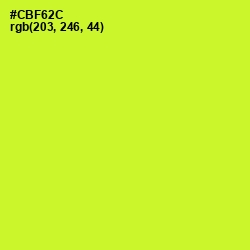 #CBF62C - Pear Color Image