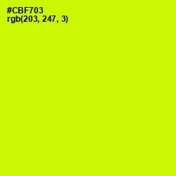 #CBF703 - Electric Lime Color Image