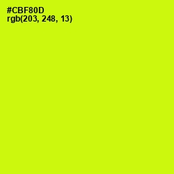 #CBF80D - Electric Lime Color Image