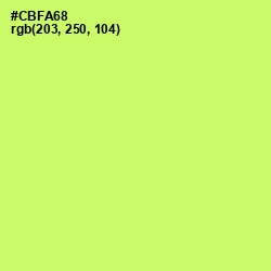 #CBFA68 - Sulu Color Image