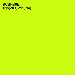 #CBFB0E - Electric Lime Color Image