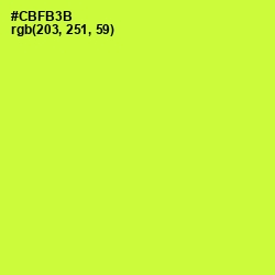 #CBFB3B - Pear Color Image