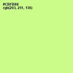 #CBFB88 - Mindaro Color Image