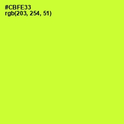 #CBFE33 - Pear Color Image